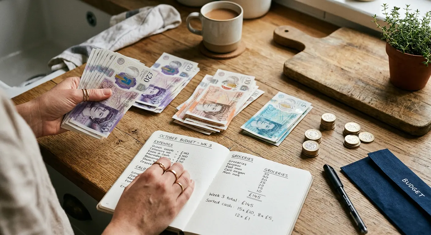 Budgeting with physical cash in the UK
